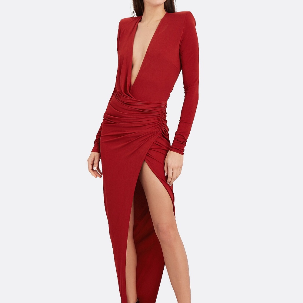 ISO Alexandre Vauthier DRAPED JERSEY LONG SLEEVE